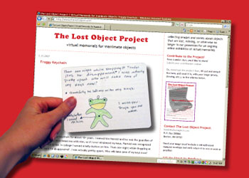 The Lost Object Project, postcard